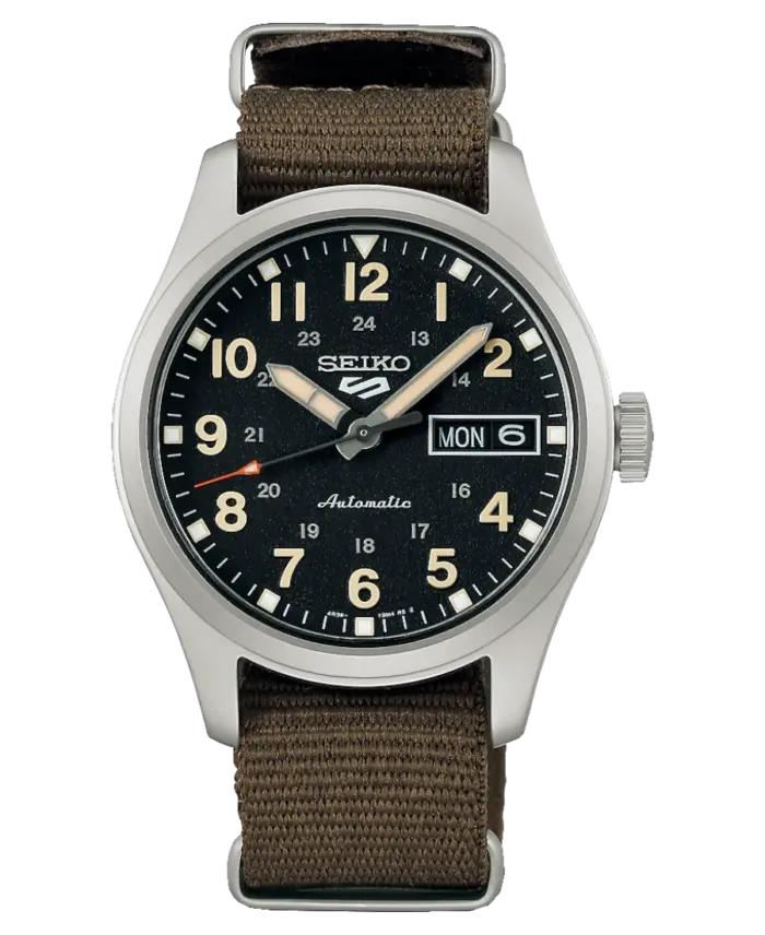 Seiko 5 Sports Automatisk Svart/Textil 36 mm - Bild 1