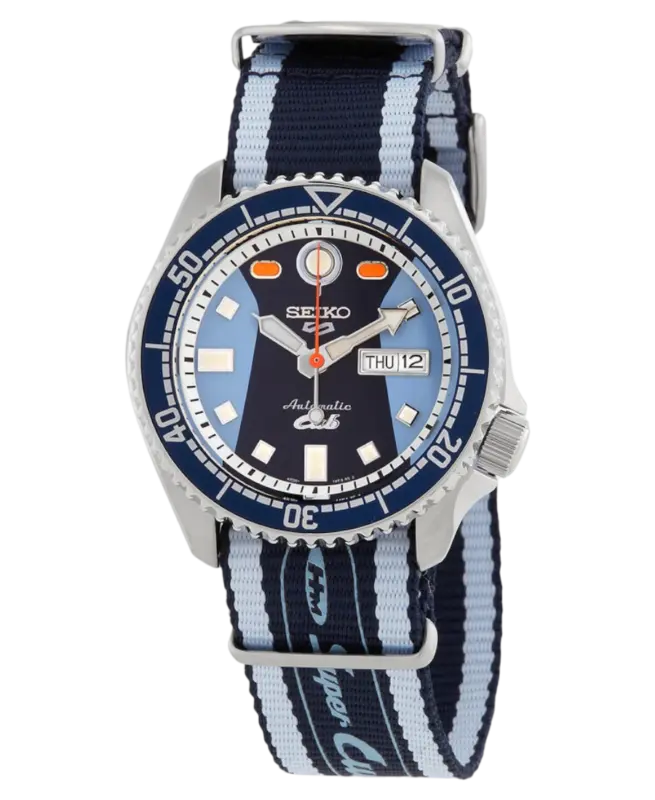 SEIKO 5 Sports Automatisk Blå/Textil 43 mm SRPK37K1