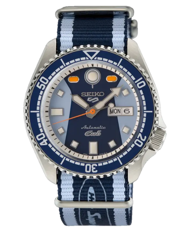 SEIKO 5 Sports Automatisk Blå/Textil 43 mm SRPK37K1
