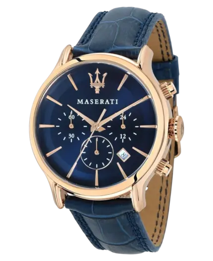 Maserati herrklocka Epoca Blå/Läder 42 mm R8871618007