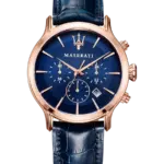 Maserati herrklocka Epoca Blå/Läder 42 mm R8871618007