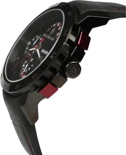 Maserati herrklocka Chronograph Svart/Läder 45 mm R8871619003