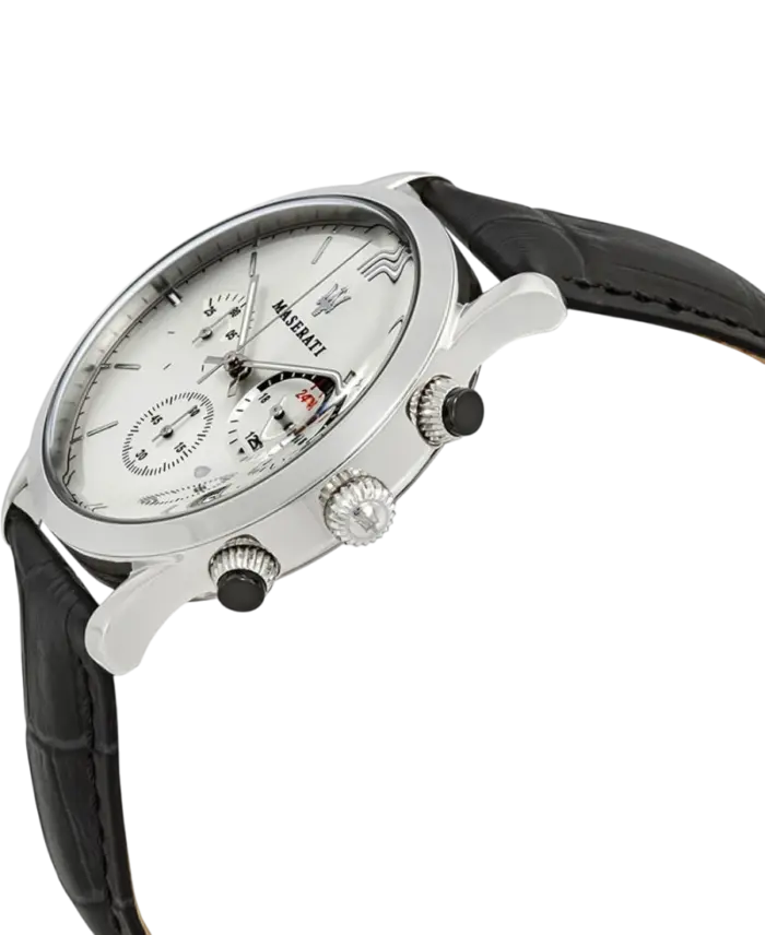 Maserati herrklocka Ricordo Silver/Läder 42 mm R8871633001