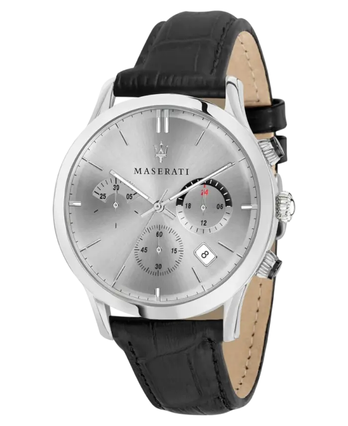 Maserati herrklocka Ricordo Silver/Läder 42 mm R8871633001