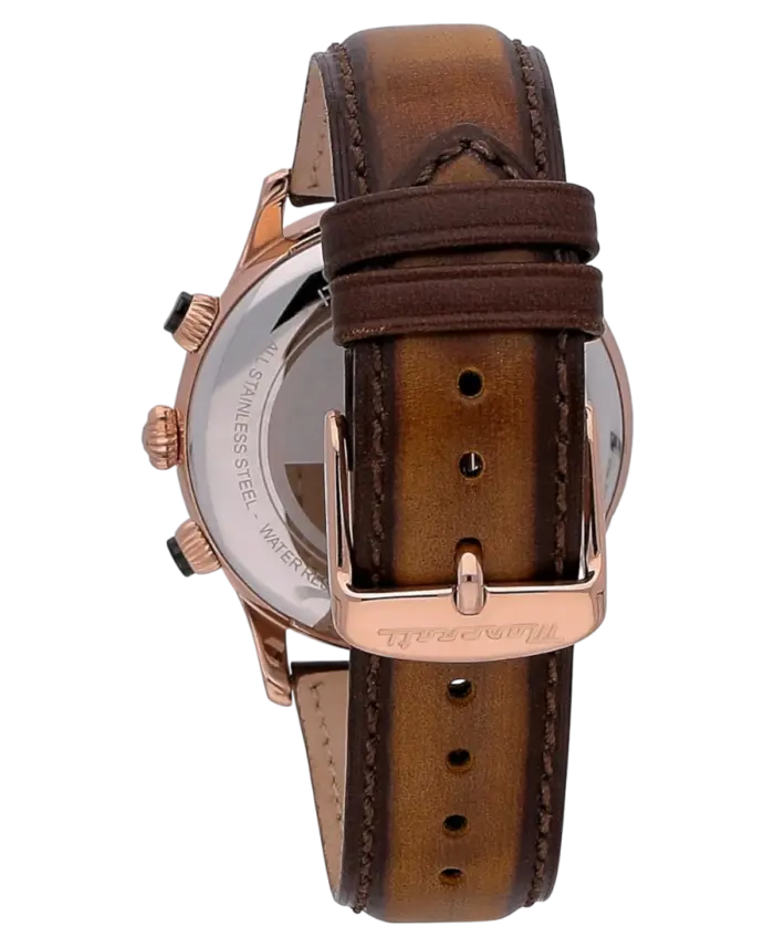 Maserati herrklocka Ricordo Roséguld/Läder 42 mm R8871633002