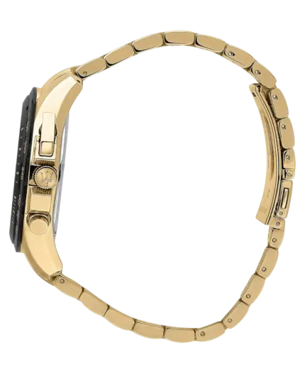 Maserati herrklocka Traguardo Svart/Guld 45 mm R8873612041