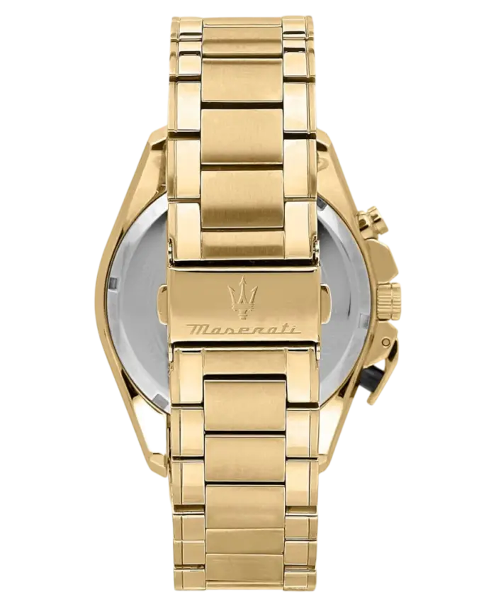 Maserati herrklocka Traguardo Svart/Guld 45 mm R8873612041