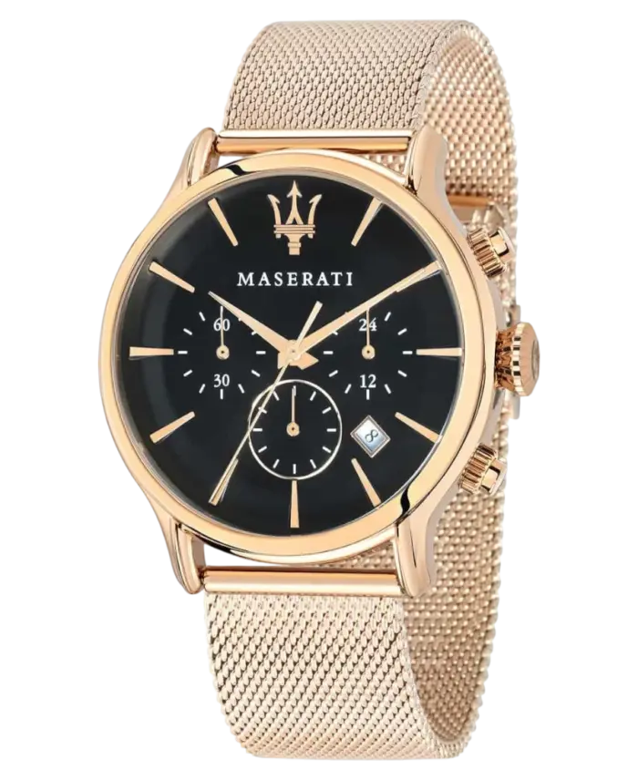 Maserati herrklocka Epoca Svart/Roséguld 42 mm R8873618005