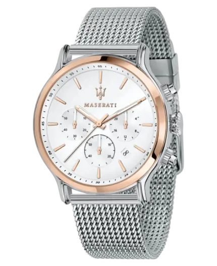 Maserati herrklocka Epoca Vit/Stål 42 mm R8873618009