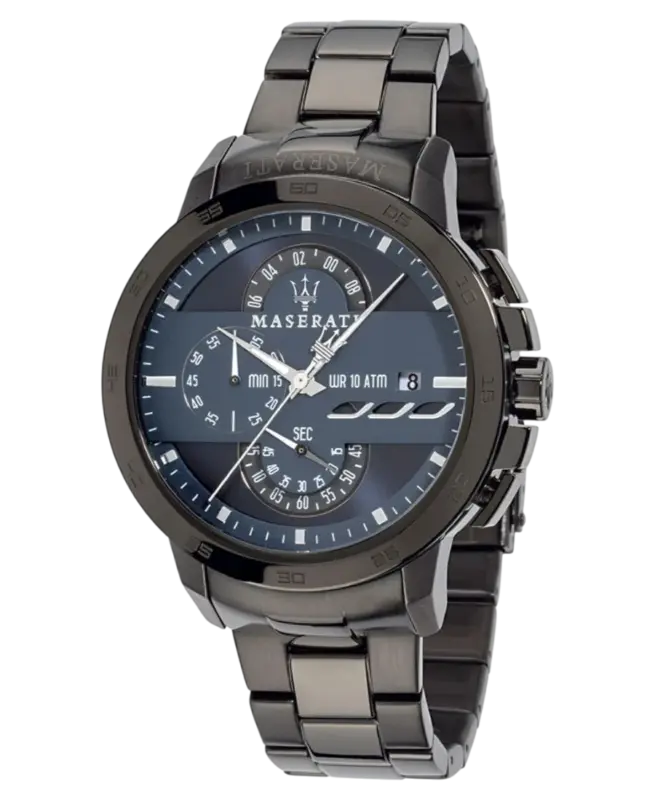 Maserati herrklocka Chronograph Blå/Grå 45 mm R8873619001