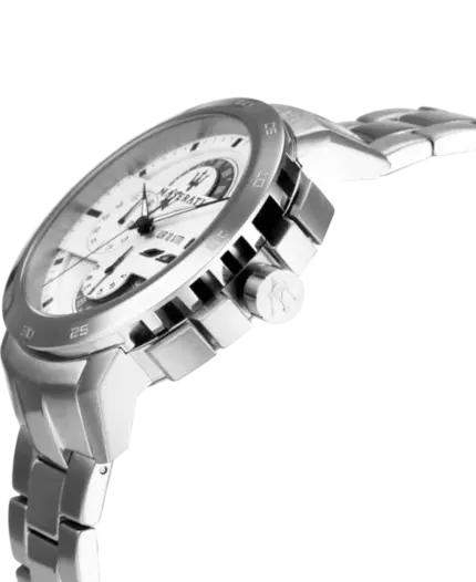 Maserati herrklocka Chronograph Vit/Stål 45 mm R8873619004