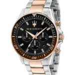 Maserati herrklocka Sfida Svart/Roséguld 44 mm R8873640009
