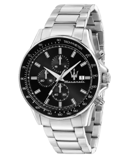Maserati herrklocka Sfida Svart/Roséguld 44 mm R8873640014