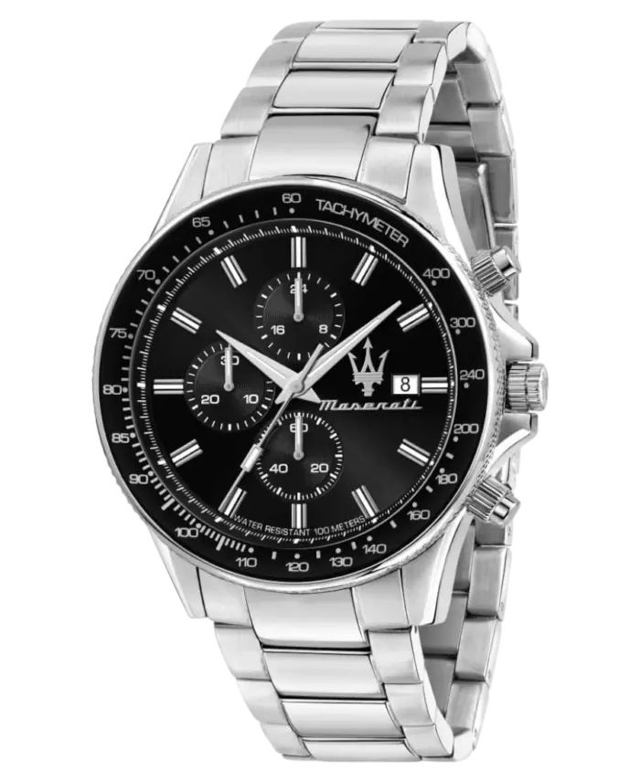 Maserati herrklocka Sfida Svart/Roséguld 44 mm R8873640014