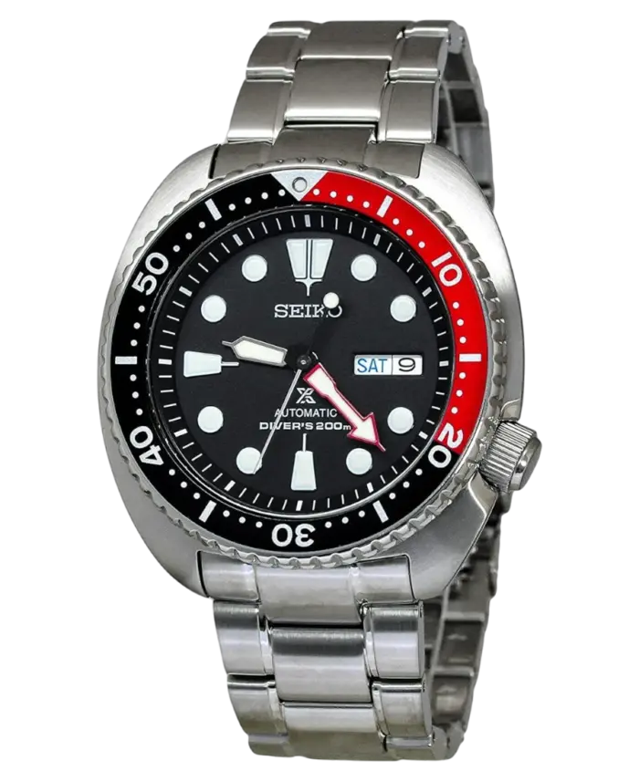 Seiko Prospex Automatisk Turtle Svart/Röd 45 mm - Bild 2