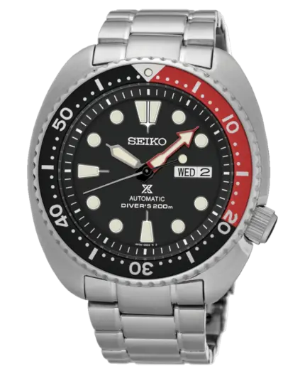 Seiko Prospex Automatisk Turtle Svart/Röd 45 mm