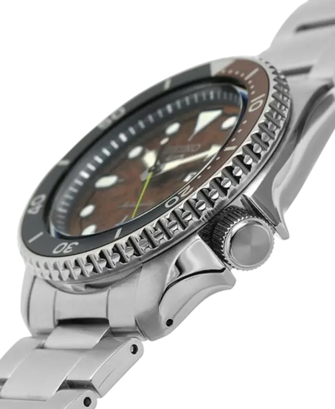 Seiko 5 Sports Automatisk Skeleton Brun/Stål 42.5 mm SRPJ47K1