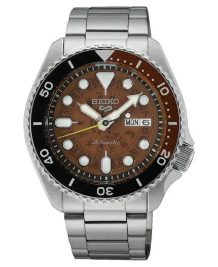 Seiko 5 Sports Automatisk Skeleton Brun/Stål 42.5 mm SRPJ47K1