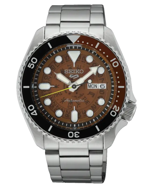 Seiko 5 Sports Automatisk Skeleton Brun/Stål 42.5 mm SRPJ47K1