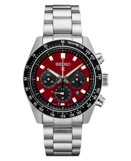 Seiko Prospex Speedtimer Röd/Stål 41.4 mm SSC927