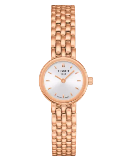 Tissot T-Lady Lovely Silverfärgad/Roséguldstonat stål 19.5 mm T058.009.33.031.01