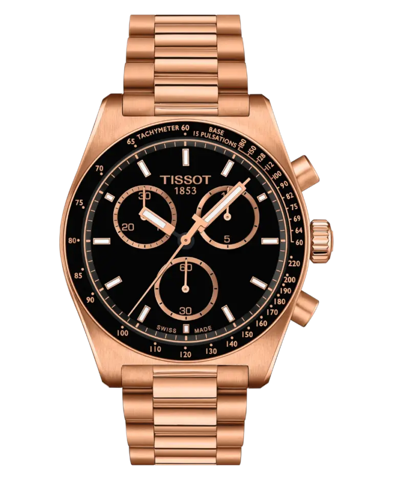 Tissot PR516 Svart/Roséguldstonat stål 40 mm T149.417.33.051.00