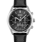 Hugo Boss Champion Svart/Läder 44 mm