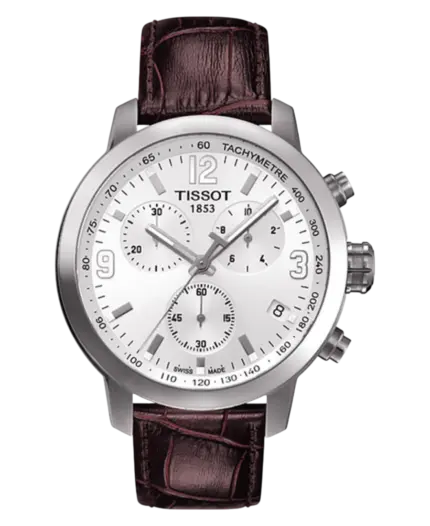 Tissot T-Sport Vit/Läder 42 mm T055.417.16.017.01