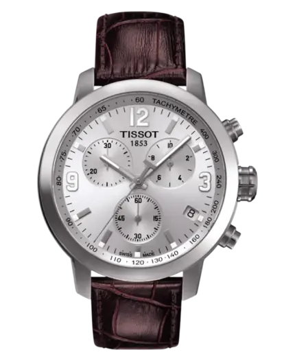 Tissot Seastar 1000 Silverfärgad/Läder 42 mm T055.417.16.037.00