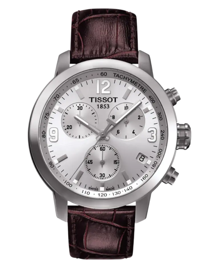 Tissot Seastar 1000 Silverfärgad/Läder 42 mm T055.417.16.037.00