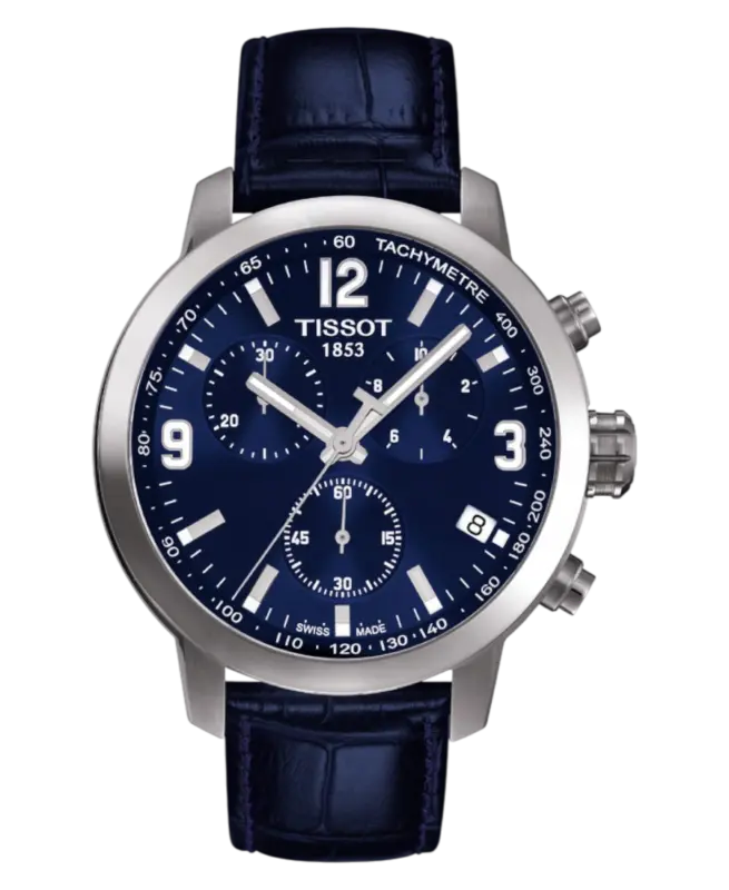 Tissot PRC 200 Blå/Läder 42 mm T055.417.16.047.00