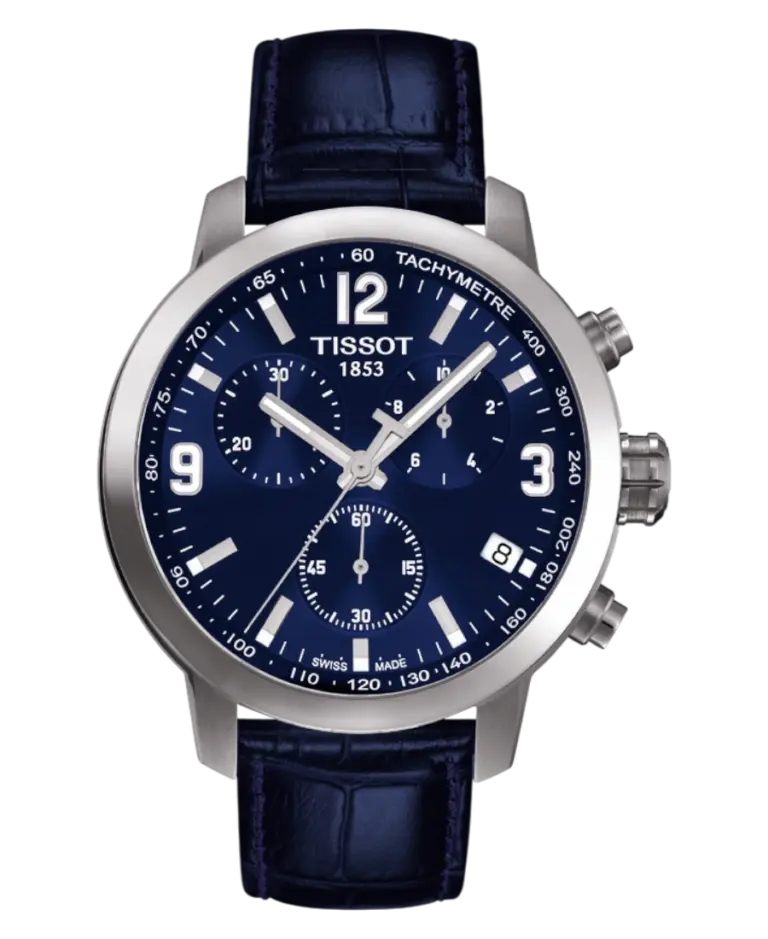 Tissot PRC 200 Blå/Läder 42 mm T055.417.16.047.00
