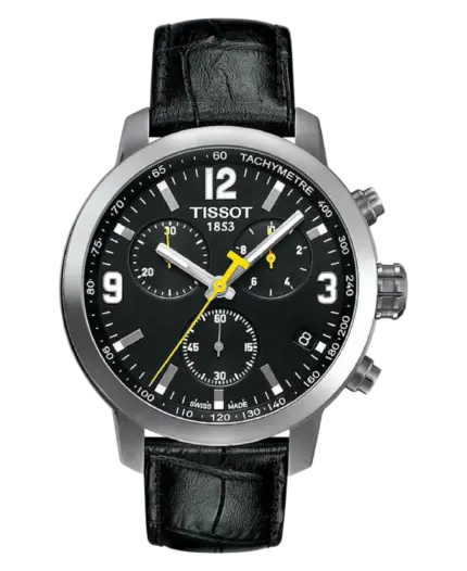 Tissot PRC 200 Svart/Läder 42 mm T055.417.16.057.00