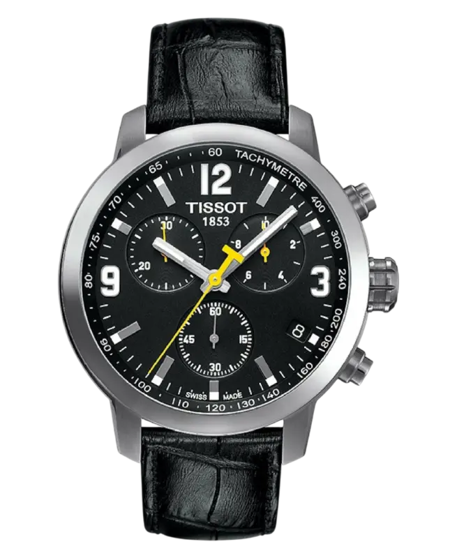 Tissot PRC 200 Svart/Läder 42 mm T055.417.16.057.00