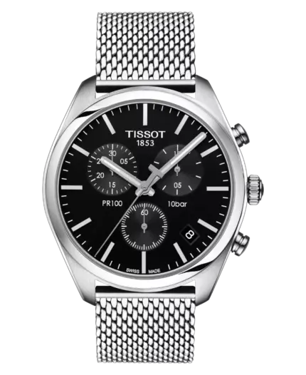 Tissot PR 100 Kronograf Svart/Stål 41 mm T101.417.11.051.01