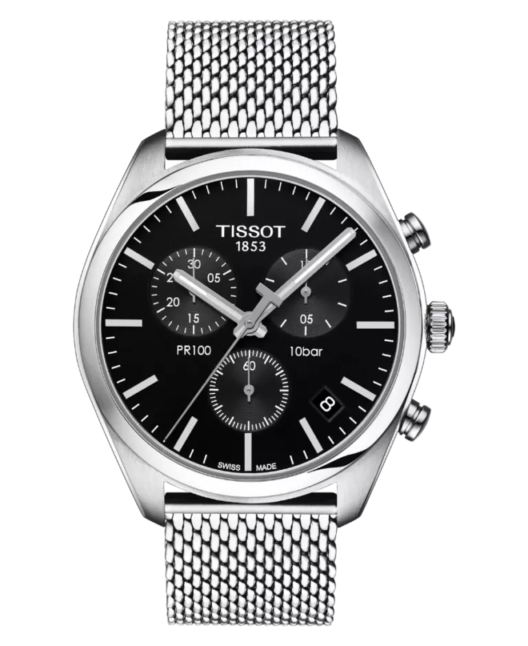 Tissot PR 100 Kronograf Svart/Stål 41 mm T101.417.11.051.01