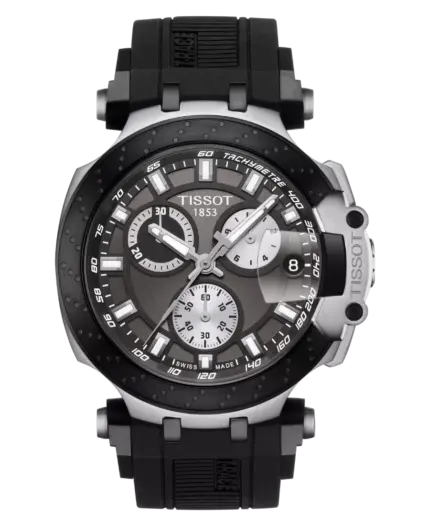 Tissot T-Race Kronograf Svart/Grå Gummi 43 mm T115.417.27.061.00