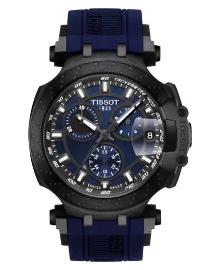 Tissot T-Race Blå/Gummi 43 mm T115.417.37.041.00