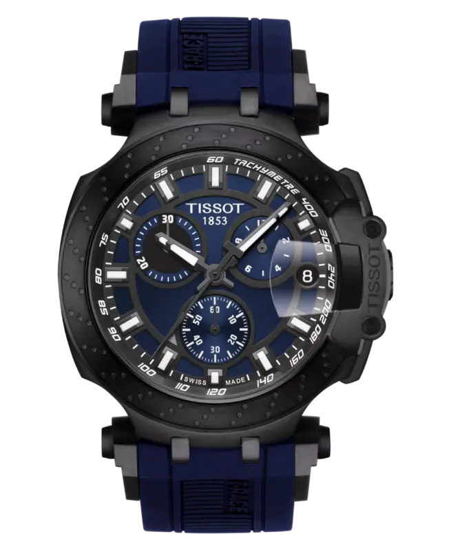 Tissot T-Race Blå/Gummi 43 mm T115.417.37.041.00
