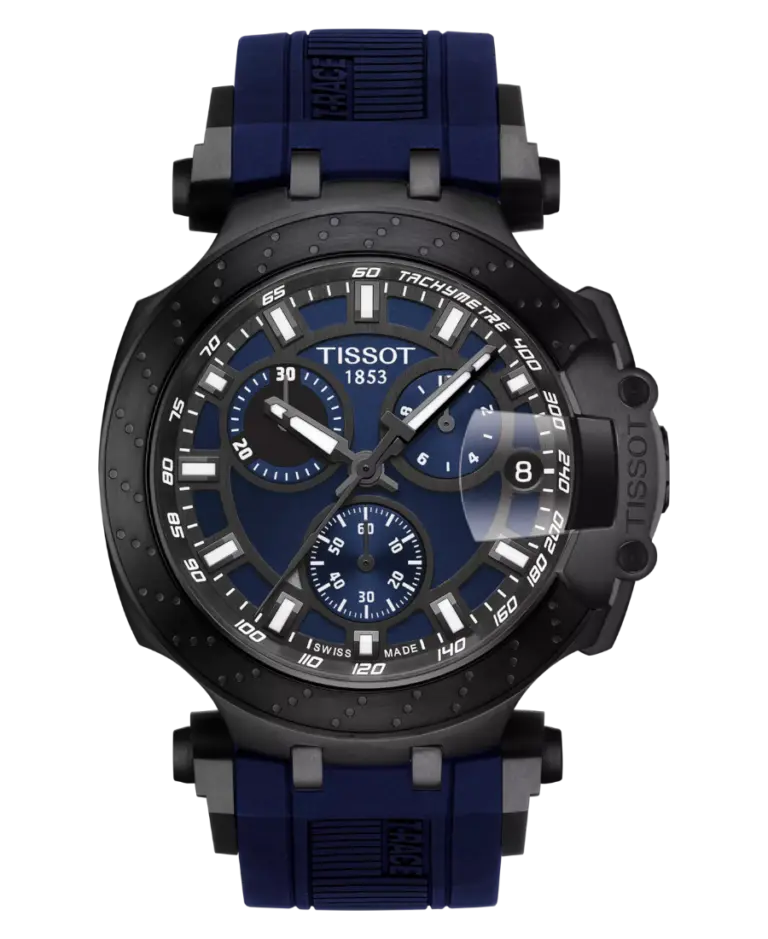 Tissot T-Race Blå/Gummi 43 mm T115.417.37.041.00