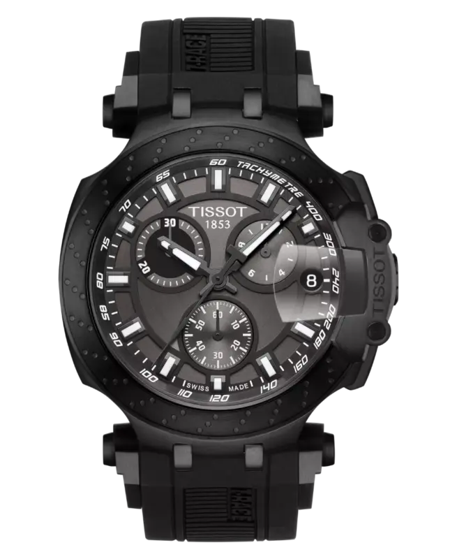 Tissot T-Race Grå/Gummi 43 mm T115.417.37.061.03