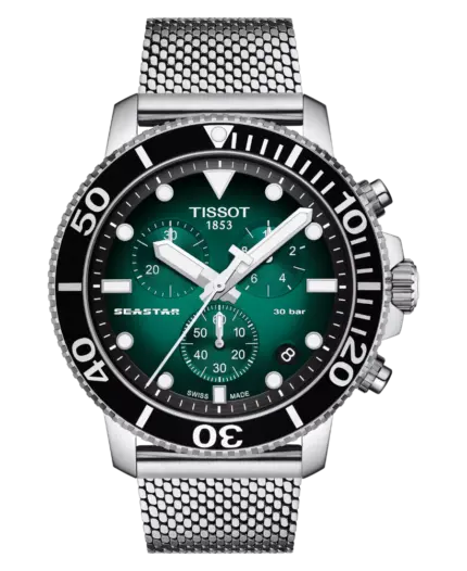 Tissot Seastar 1000 Grön/Stål 45.5 mm T120.417.11.091.00