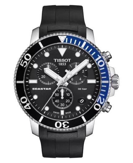 Tissot Seastar 1000 Svart/Gummi 45.5 mm T120.417.17.051.02