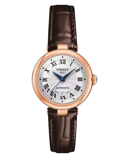 Tissot Bellissima Automat Silverfärgad/Läder 29 mm T126.207.36.013.00