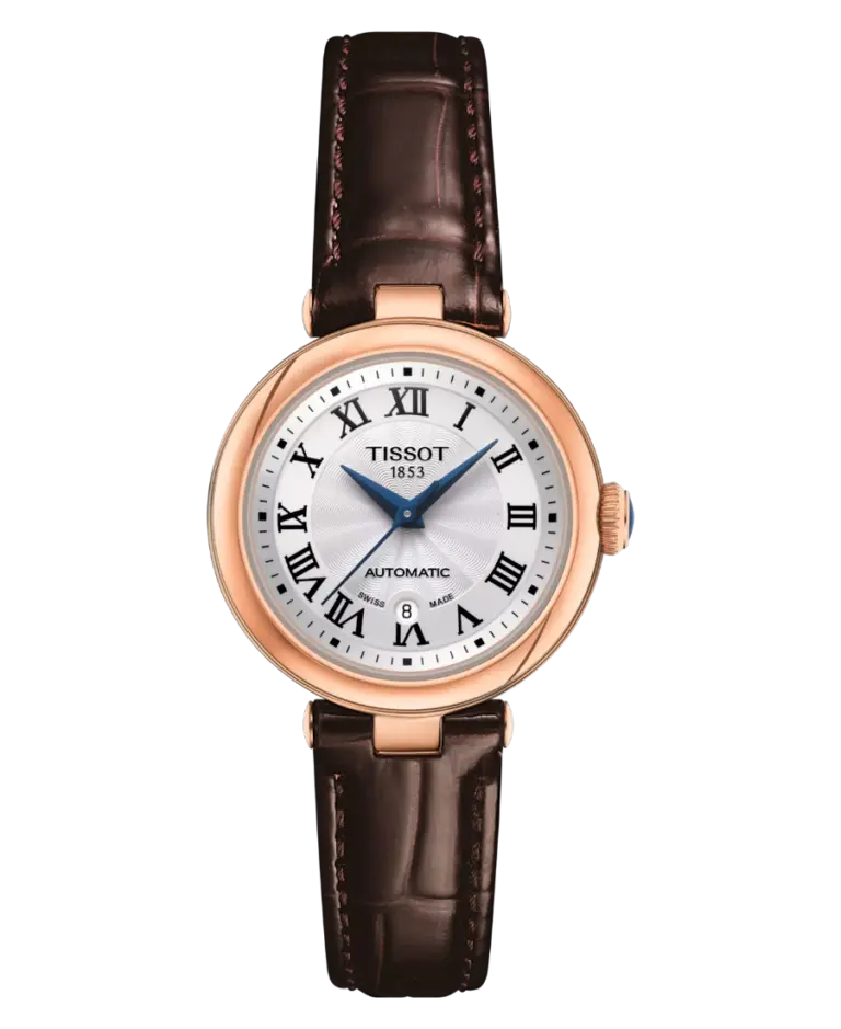 Tissot Bellissima Automat Silverfärgad/Läder 29 mm T126.207.36.013.00