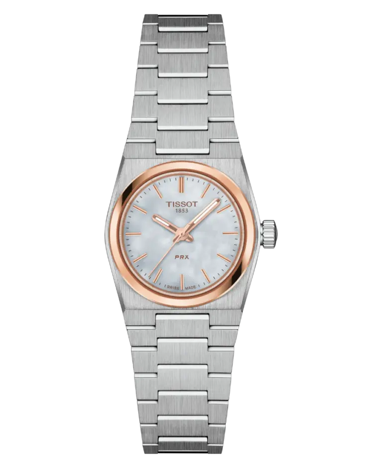 Tissot PRX Pärlemor/Roséguld 25 mm T137.010.21.111.00