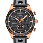 Tissot PRS 516 Chronograph Svart/Läder 42 mm