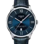 Tissot Chemin des Tourelles Automatisk Blå/Läder 42 mm