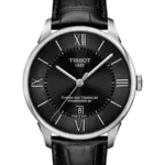 Tissot Chemin des Tourelles Automatisk Svart/Läder 42 mm