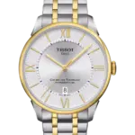 Tissot Chemin des Tourelles Automatisk Silver/Gulguldtonat Stål 42 mm
